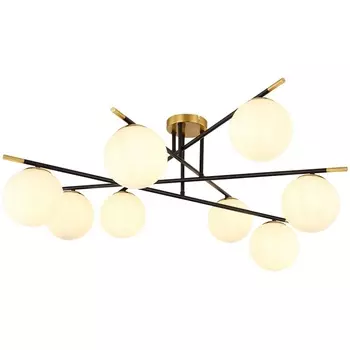 Потолочная люстра на штанге Arte Lamp Alcor A2224PL-8BK
