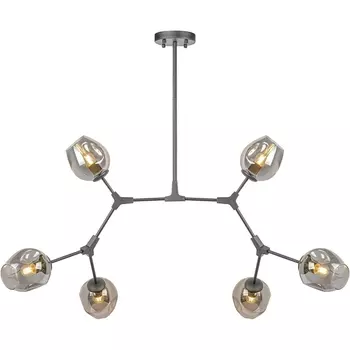 Потолочная люстра на штанге AM Group LOFT LOFT-6 BK