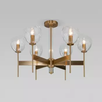 Потолочная люстра на штанге 60130/6 Eurosvet Arrista латунь Smart