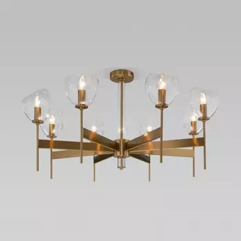 Потолочная люстра на штанге 60130/8 Eurosvet Arrista латунь Smart