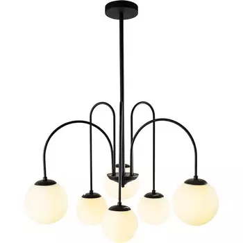 Потолочная люстра на штанге Arte Lamp A1675LM-6BK