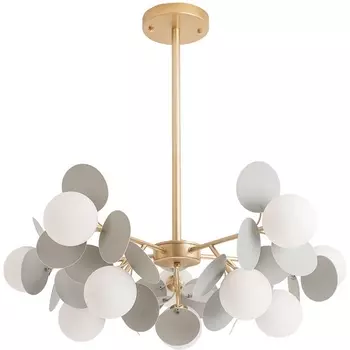 Потолочная люстра на штанге Arte Lamp Peacock A1369SP-10GY