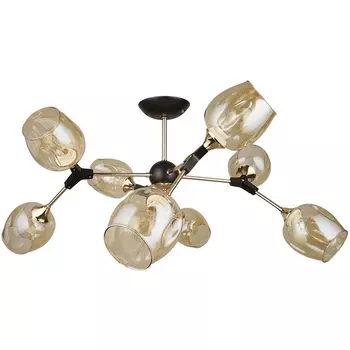 Потолочная люстра на штанге Arte Lamp Seppia A4211PL-8BK