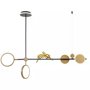 Потолочная светодиодная люстра на штанге птички Arte Lamp Toliman A2613SP-4BK