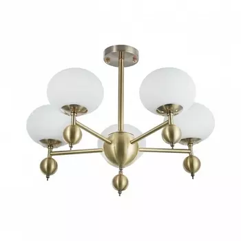 Потолочная люстра на штанге Arte Milano 270307/5 GD (плафоны шарики)