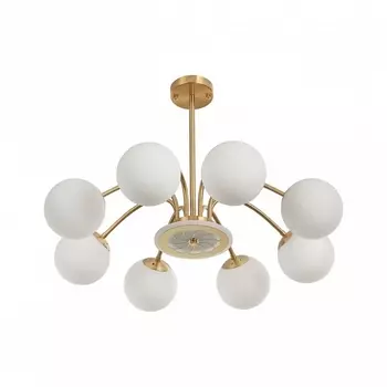 Потолочная люстра на штанге Arte Milano 271069/8 GD (плафоны шарики)