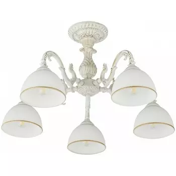 Потолочная люстра на штанге Arte Milano AM346410 346410/5 WT+G