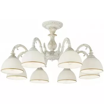 Потолочная люстра на штанге Arte Milano AM346410 346410/8 WT+G