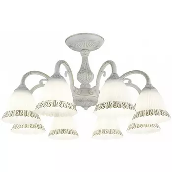Потолочная люстра на штанге Arte Milano AM347410 347410/8 WT+G