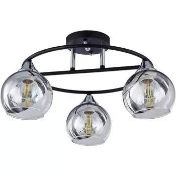 Потолочная люстра на штанге Arte Milano AMALFI 322403/3 BK+CR в форме шара