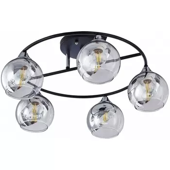 Потолочная люстра на штанге Arte Milano AMALFI 322403/5 BK+CR в форме шара