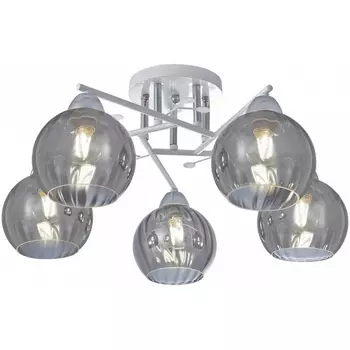 Потолочная люстра на штанге Arte Milano AMALFI 326508/5 WH+CR в форме шара