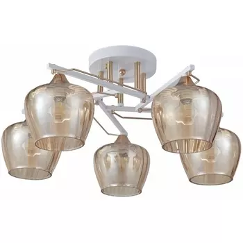 Потолочная люстра на штанге Arte Milano AMALFI 329508/5 WH+FG