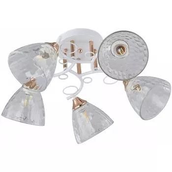 Потолочная люстра на штанге Arte Milano AMALFI-321395 321395/5A WH+FG