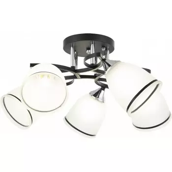 Потолочная люстра на штанге Arte Milano AMALFI-325885 325885/5A BK+CR