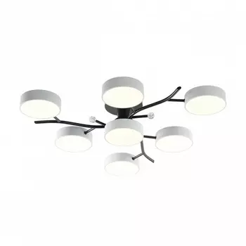 Потолочная светодиодная люстра на штанге Arte Milano Ferrara 256606/6+1 Bk/Wh