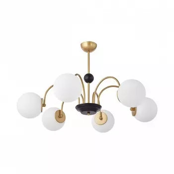 Потолочная люстра на штанге Arte Milano Napoli 312066/D850/6 BS/BK (плафоны шарики)