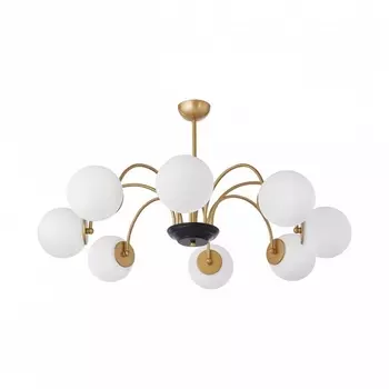 Потолочная люстра на штанге Arte Milano Napoli 312066/D940/8 BS/BK (плафоны шарики)