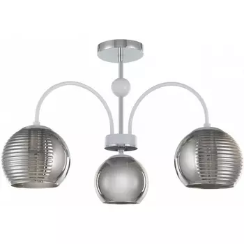 Потолочная люстра на штанге Arte Milano Napoli 320719/3 CR+WH в форме шара