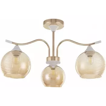 Потолочная люстра на штанге Arte Milano Napoli 327719/3 FG+WH в форме шара