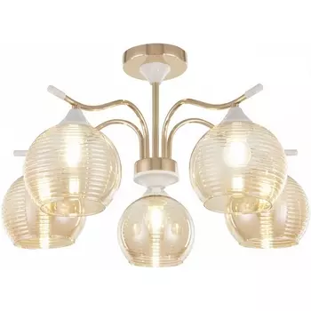 Потолочная люстра на штанге Arte Milano Napoli 327719/5 FG+WH в форме шара