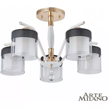 Потолочная люстра на штанге Arte Milano Napoli-2646 332646/5 FGD+WT с подвесками