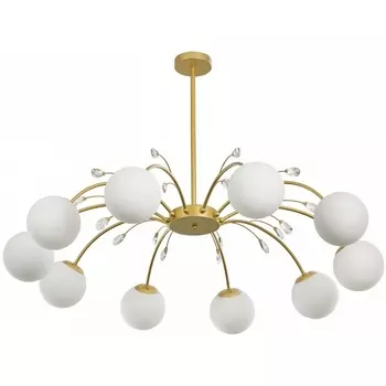 Потолочная люстра на штанге Arte Milano Neapol-71069 273802/10 GD в форме шара