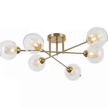 Потолочная люстра на штанге Arte Milano Neapolis-72880 272880/6 GD в форме шара