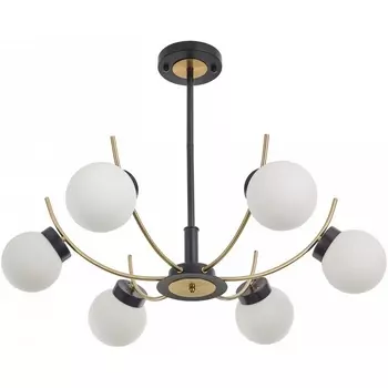 Потолочная люстра на штанге Arte Milano Neapolis-76169 276169/6 BK/GD в форме шара