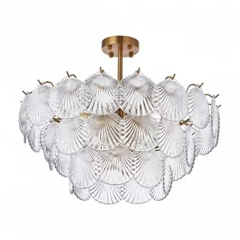 Потолочная люстра на штанге в виде ракушки Arte Milano Rim 312008/D600 BS