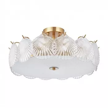 Потолочная люстра на штанге в виде ракушки Arte Milano Rim 312009/D500 BS