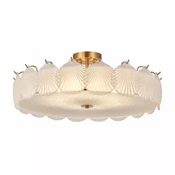 Потолочная люстра на штанге в виде ракушки Arte Milano Rim 316009/D600 BS