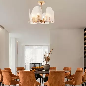 Потолочная люстра на штанге Arte Milano Sorrento-8309 378309/6/390 GD в виде свечи