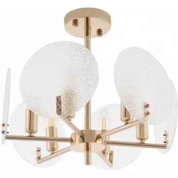 Потолочная люстра на штанге Arte Milano Sorrento-0409 370409/6/390 GD в виде свечи