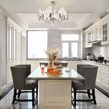 Потолочная люстра на штанге Arte Milano Sorrento-5309 375309/8/500 CR в виде свечи