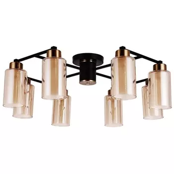 Потолочная люстра на штанге Arte Lamp Leo A7027PL-8BK