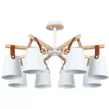 Потолочная люстра на штанге Arte Lamp Thomas A7032PL-8WH