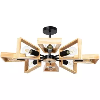 Потолочная люстра на штанге Arte Lamp Brussels A8030PL-8BK