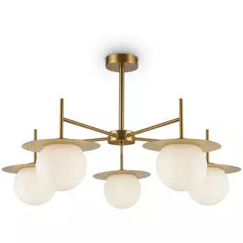 Потолочная люстра на штанге Freya Camelia FR5202PL-05BS в форме шара
