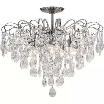 Потолочная люстра на штанге E27*60W Escada Crown 1113/7PL Chrome