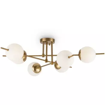 Потолочная люстра на штанге Freya Damask FR5205PL-06BS в форме шара