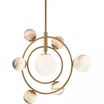 Потолочная люстра на штанге Delight Collection Planet KG1122P-7 brass DeLight Collection