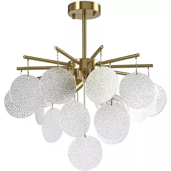 Потолочная люстра на штанге DeMarkt Бриз 111017104 с подвесками