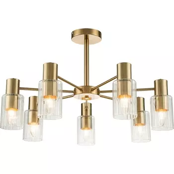 Потолочная люстра на штанге Diversity Escada 2120/7P E14*40W Gold