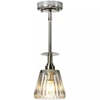 Потолочная люстра на штанге для ванной комнаты Elstead Agatha BATH-AGATHA1P-BN