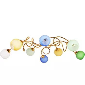 Потолочная люстра на штанге Doge Luce 111P10GO-211 (плафоны шарики)