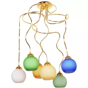 Потолочная люстра на штанге Doge Luce 357PL6GO-MIX