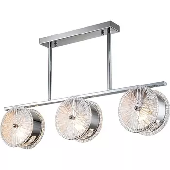 Потолочная люстра на штанге Escada Madeira 2105/3 3х40Вт Е14, металл/стекло, хром