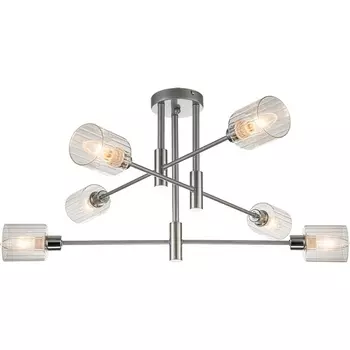 Потолочная люстра на штанге Escada Reflex 1140/6P E14*40W Silver/Chrome