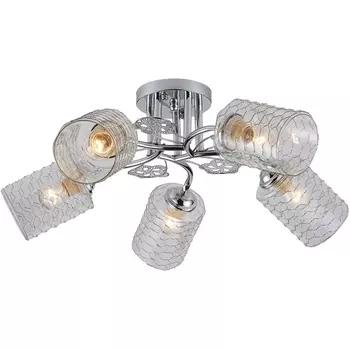 Потолочная люстра на штанге Escada Weigela 1113/5PL E27*40W Chrome